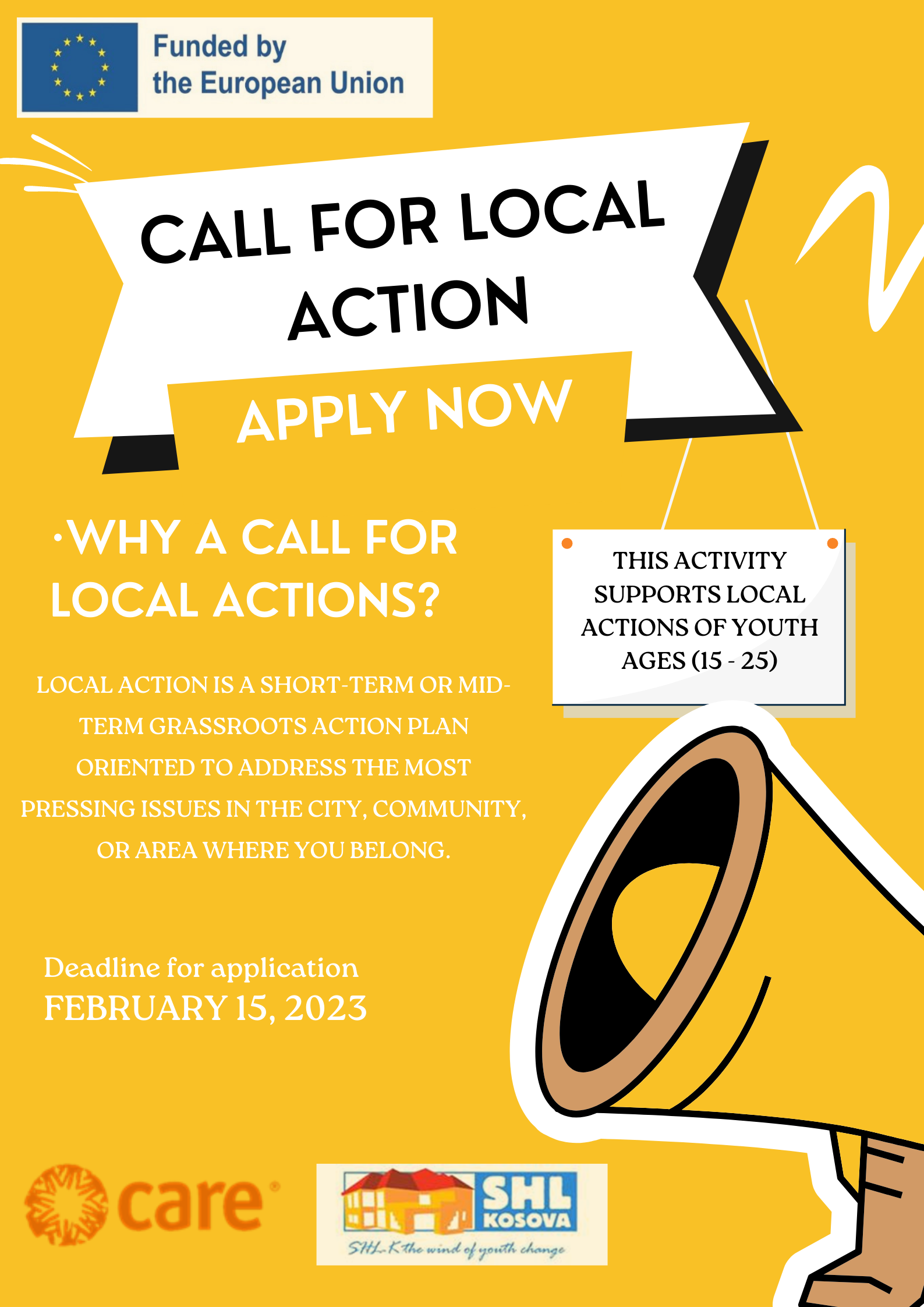CALL FOR LOCAL ACTIONS ON: Improving the Position of Disadvantaged Youth and their Participation